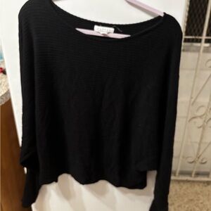 Velvet by Graham & Spencer ribbed dolman long sleeve crop top X-Large